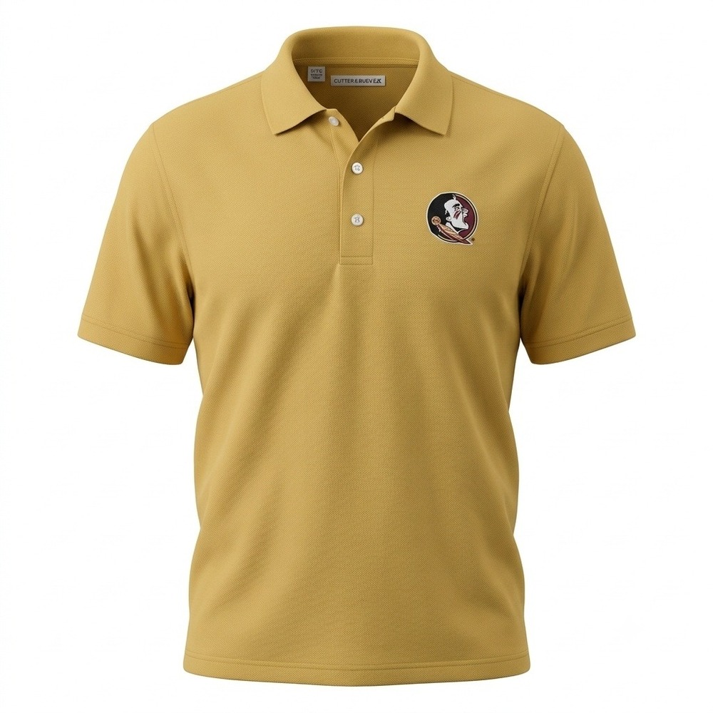 Cutter & Buck Florida State Seminoles Official NCAA Yellow Polo Shirt Classic XL